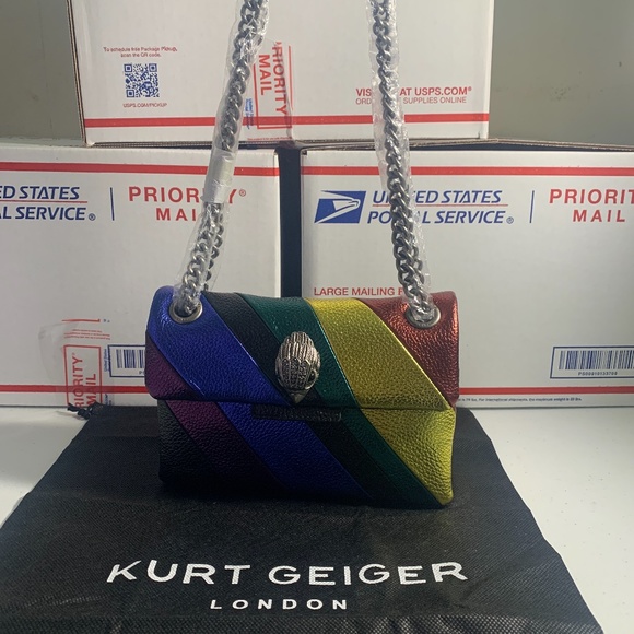 Kurt Geiger Handbags - Kurt Geiger London Mini Kensington Rainbow Leather Bag